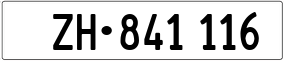 Trailer License Plate
